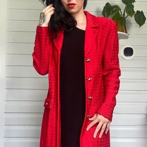 Rare Gorgeous Red Coat (St. John Collection)